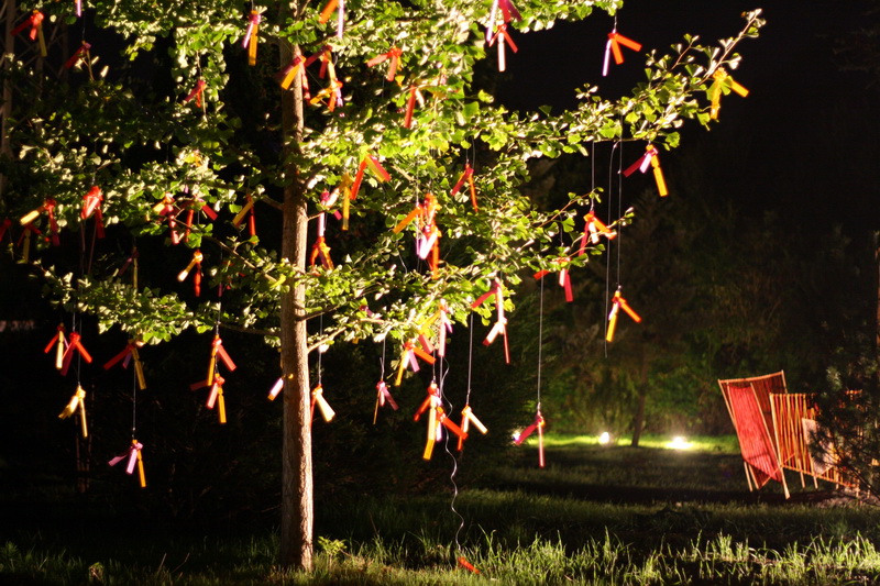 Skulpturengarten Kunstnacht (2010) Schmetterlingsbaum: Christiane Lehman