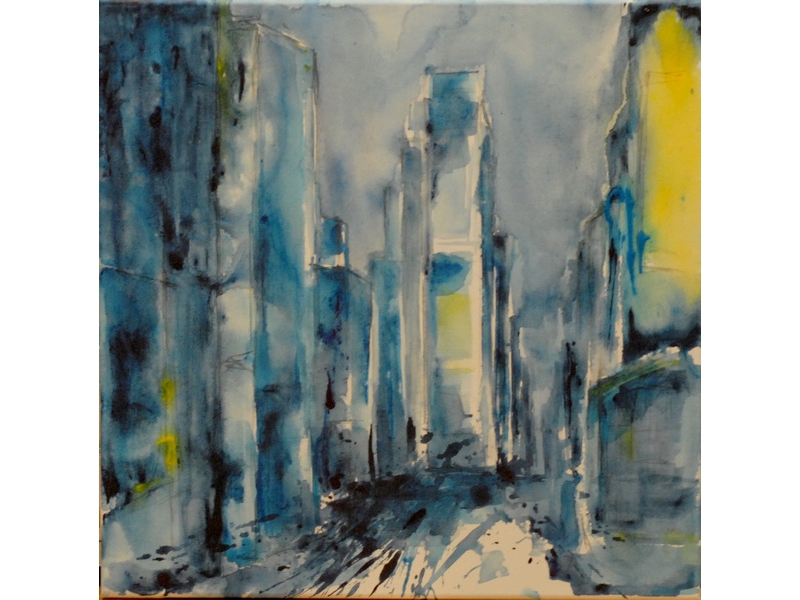 Christine Kostelezky: Times Square Blue I