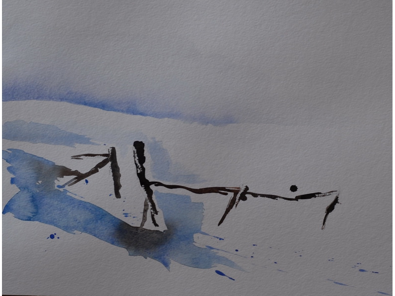 Christine Kostelezky: Winterlandschaft 3