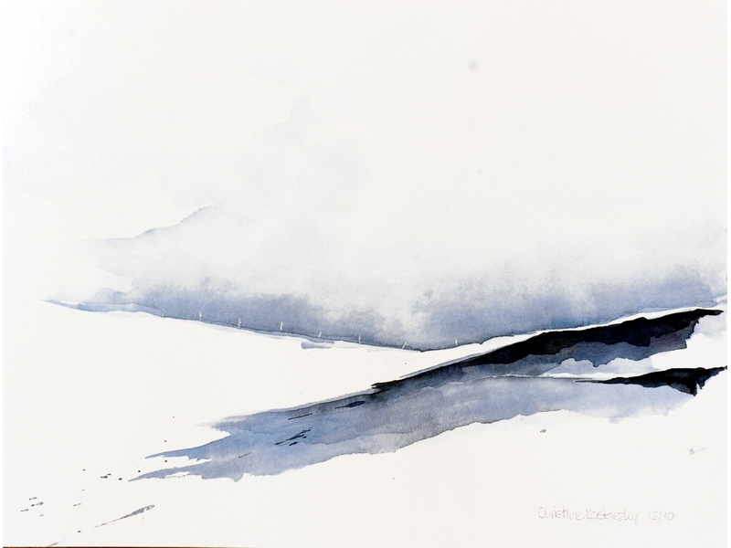 Christine Kostelezky: Bei Scheidegg Schneelandschaft