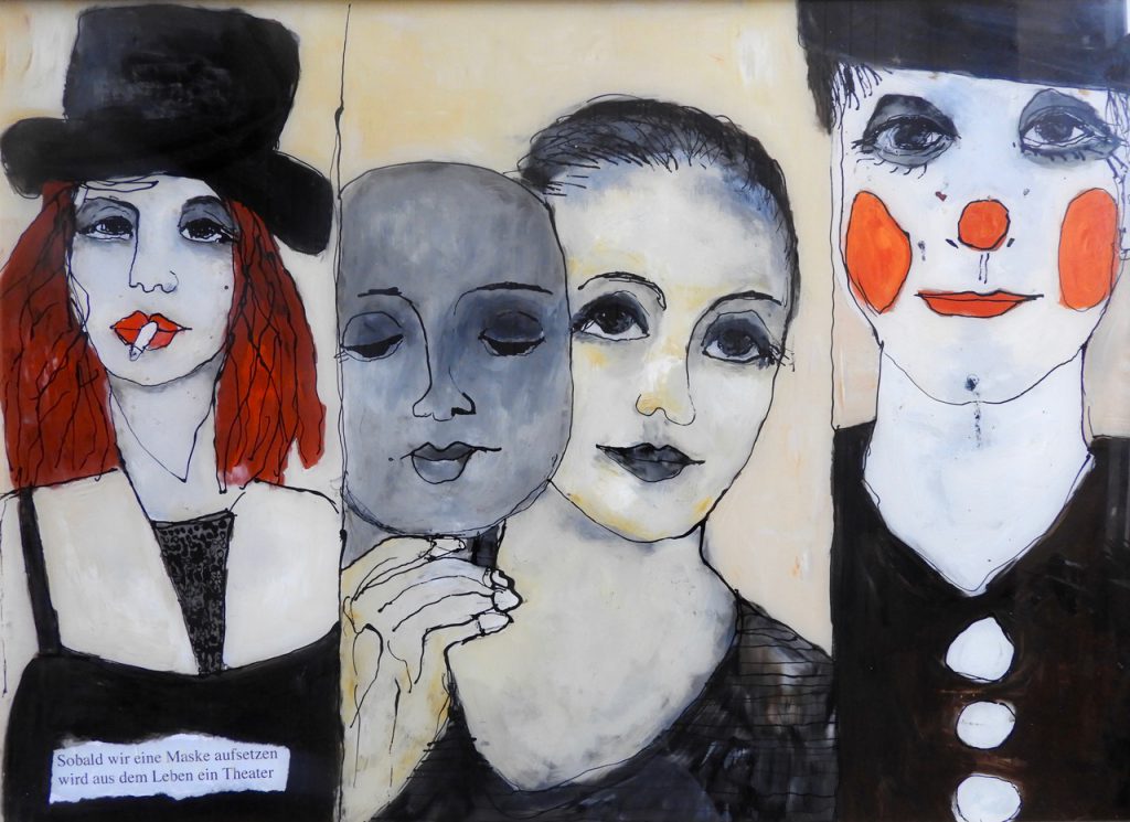 Heidrun Becker: Sobald wir eine Maske aufsetzen wird das Leben zum Theater