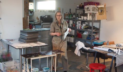 Alexandra Gebhart: Vorbereitungen im Atelier
