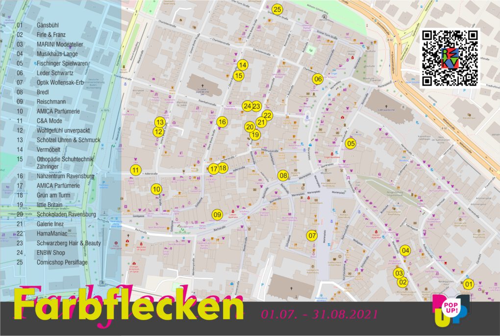 Übersichtsplan Farbflecken