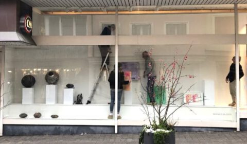 Kunst-Schaufenster bei C&A