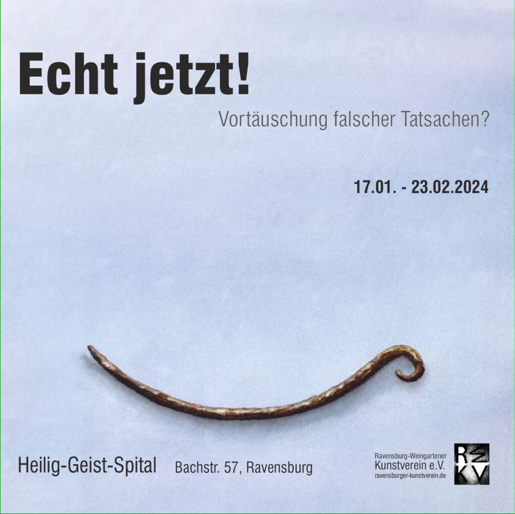 Ravensburg-Weingartener Kunstverein: Ausstellung ECHT JETZT!