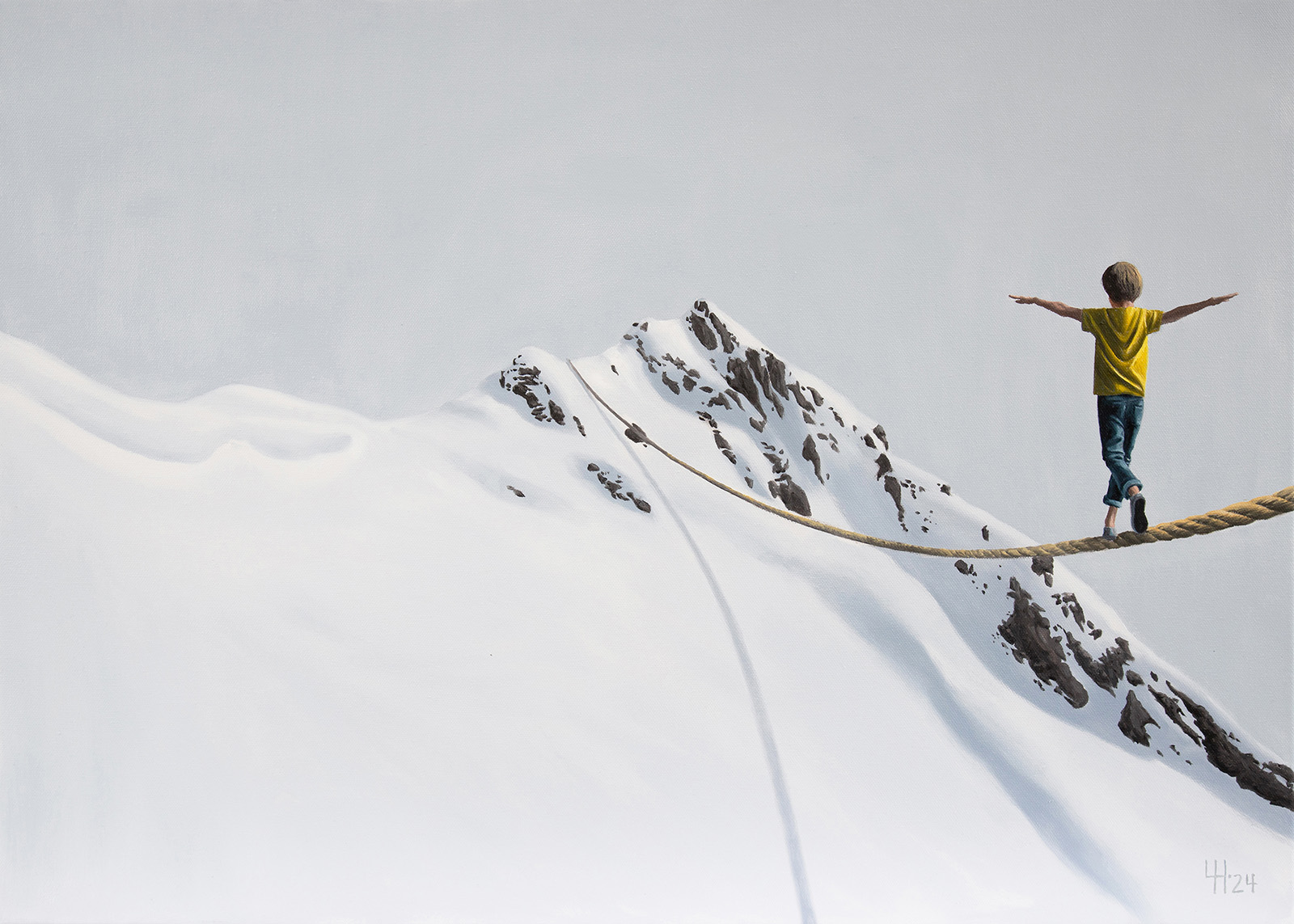 Ulrike Hüppeler: Traumwanderer_50x70_Oel-auf-Leinwand