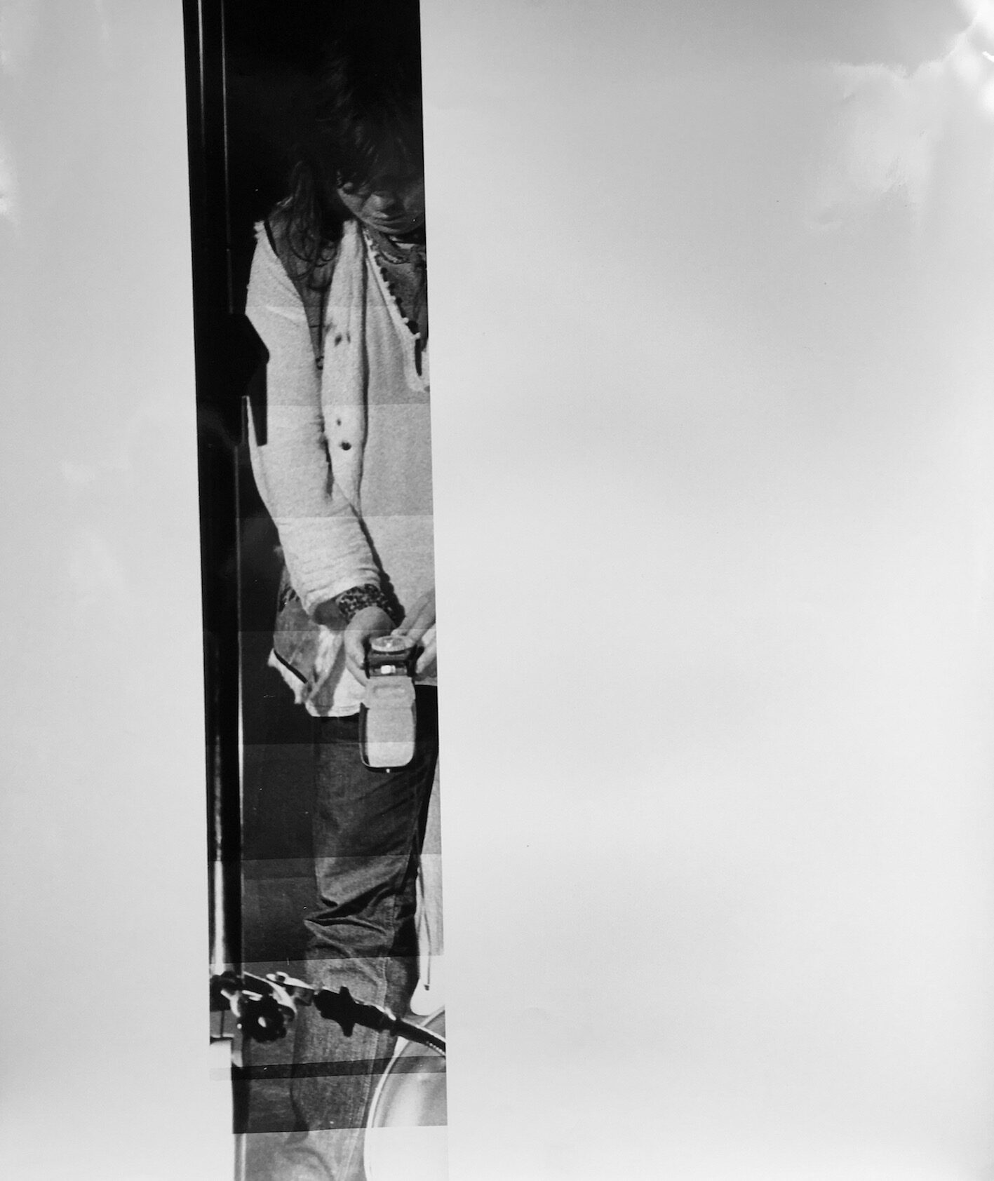 Jürgen Hofmann: Eine Frage der Zeit, Homage à Peter Volkwein, Teststreifen auf Fotopapier Jürgen Hofmann: Eine Frage der Zeit, Homage à Peter Volkwein, Teststreifen auf Fotopapier